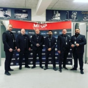 Gruppe af eventvagter ved event