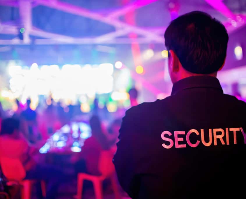 Vagt fra BS Security til et arrangement