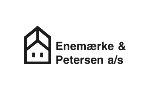 Logo for enemærke & Petersen A/S